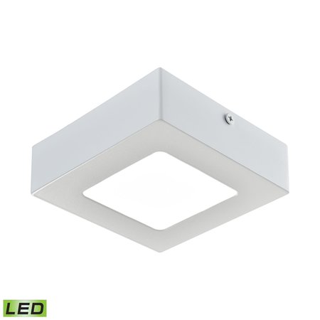 THOMAS Warwick Integrated LED Square Flushmount in Matte White, Small FML6125-AC-30